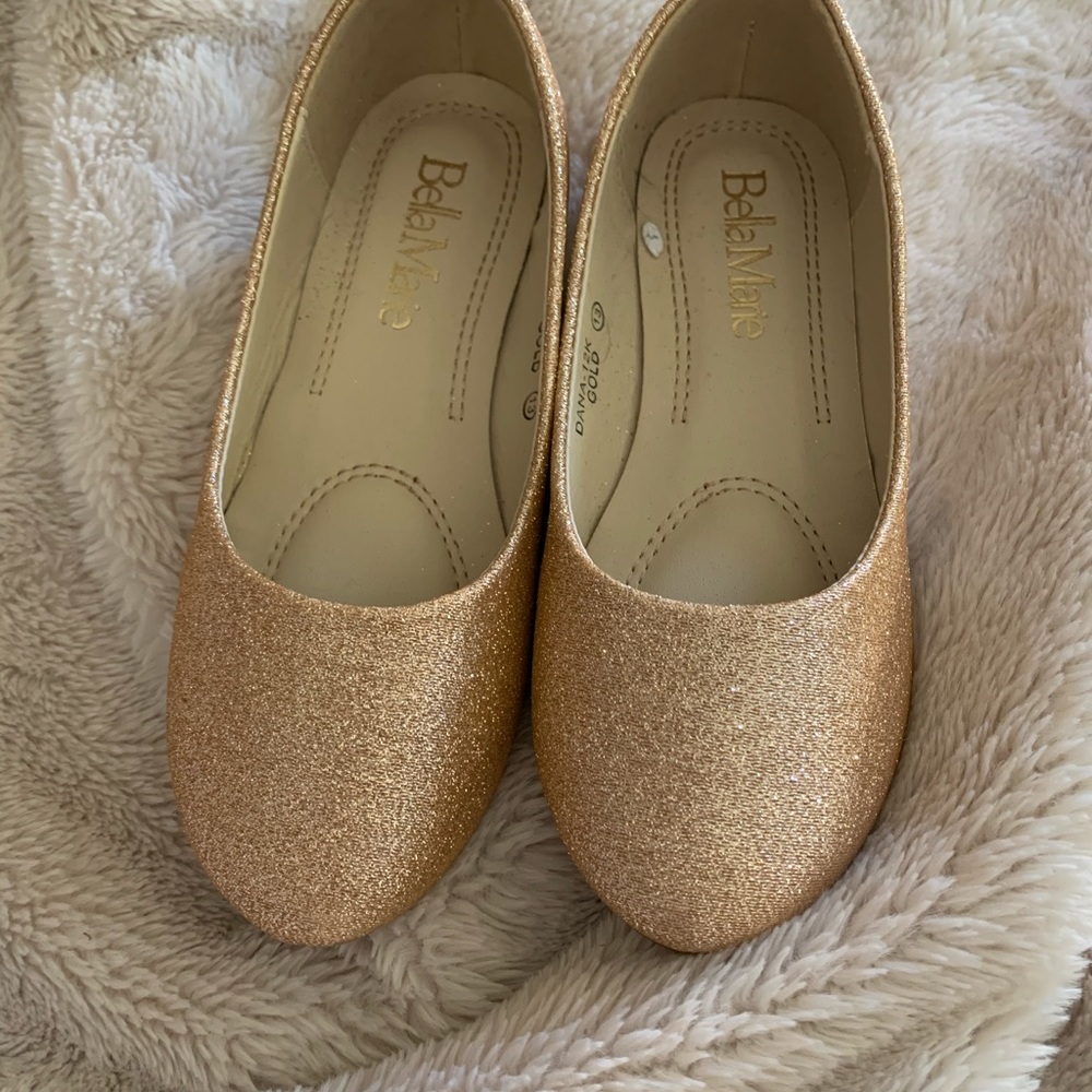 Little Girls glittery flats